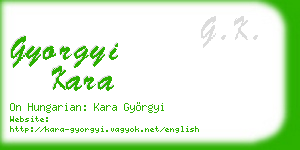 gyorgyi kara business card